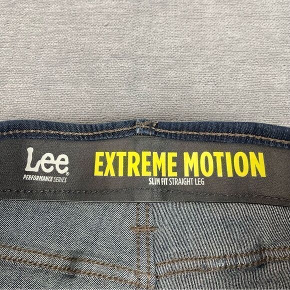 Lee Extreme Motion Slim Fit Straight Leg Dark Denim Jeans Men’s Size 28x30 - Picture 10 of 10